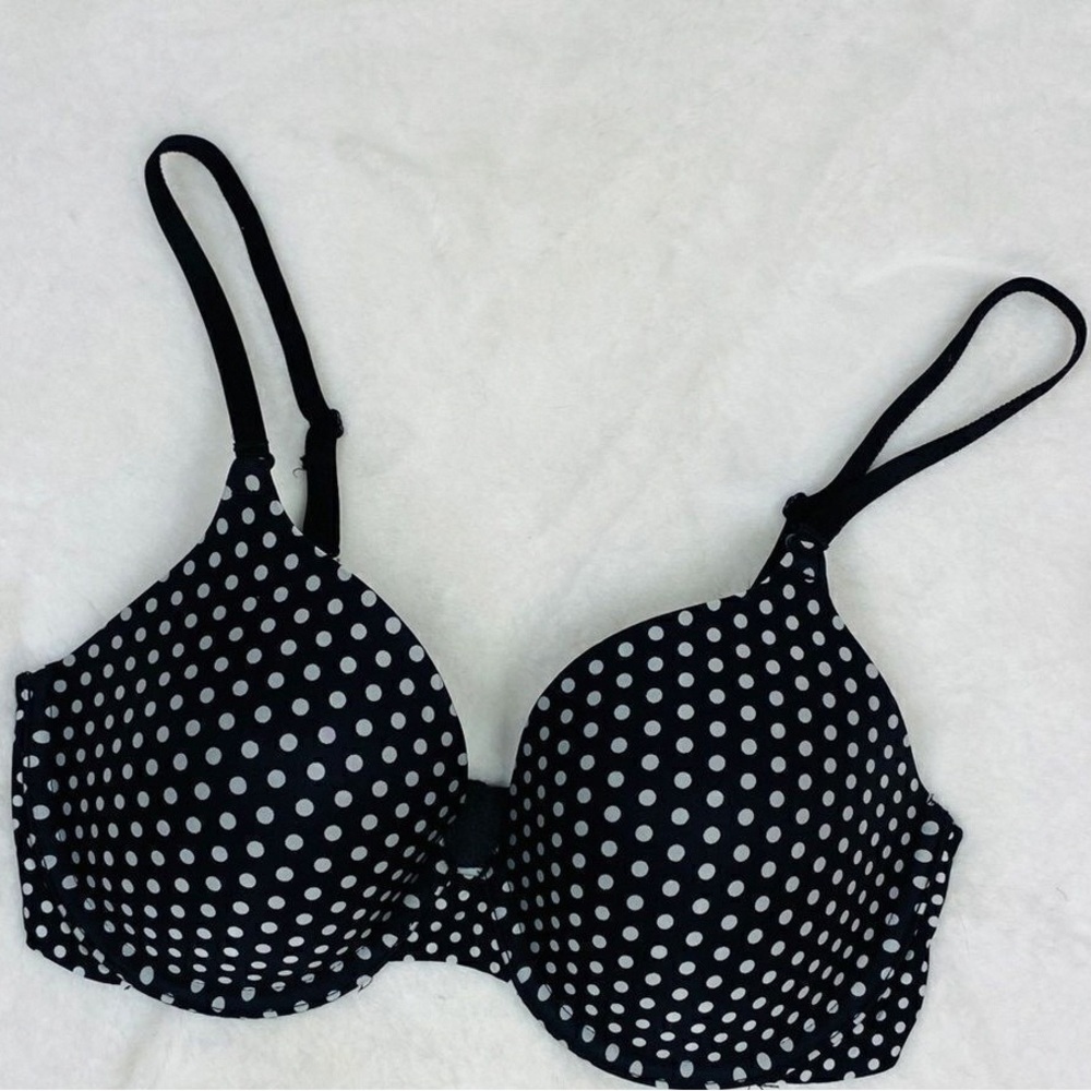 Victoria's Secret Black and White Dot Bra